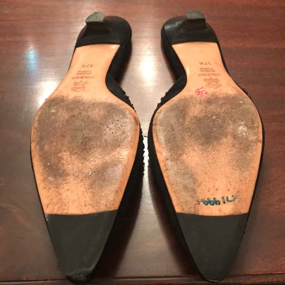 Vintage Emma Hope Silk Beaded Flats - Picture 3 of 6